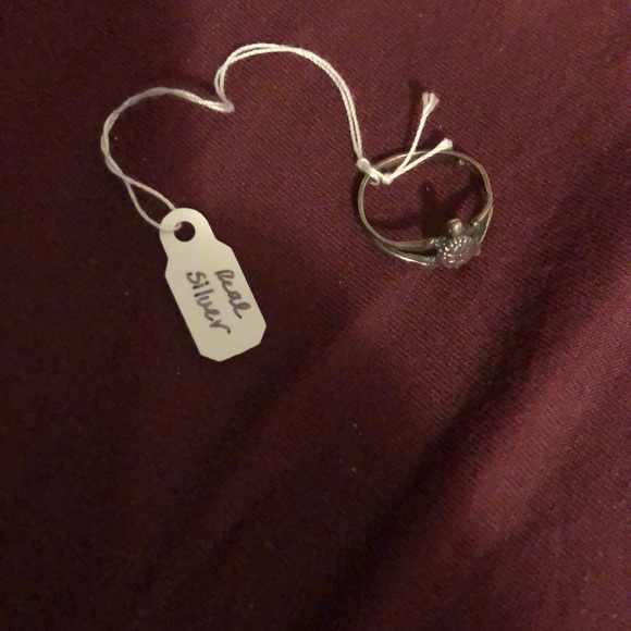 Real silver turtle ring about size 6 - Picture 1 of 3